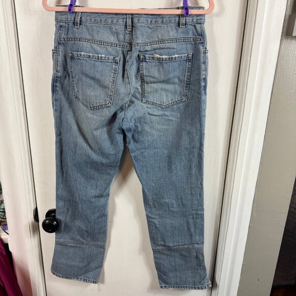 Dorothee Schumacher Distressed Cropped Jeans with Raw Hem & Split Cuffs Size 2 - Picture 6 of 9